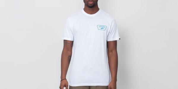 Vans Full Patch Back Tee White-Blue Moon
