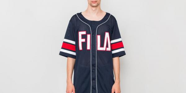 FILA Baseball Jersey Peacoat
