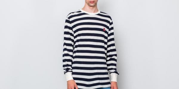 Aimé Leon Dore Longsleeve Stripe Tee Navy