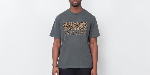 Billionaire Boys Club Leopard Fill Straight Logo T-Shirt Black