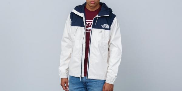 The North Face 1990 Mountain Q rain Jacket White/ Urban Navy