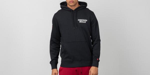 New Era Pullover Hoodie Chicago Bulls Black