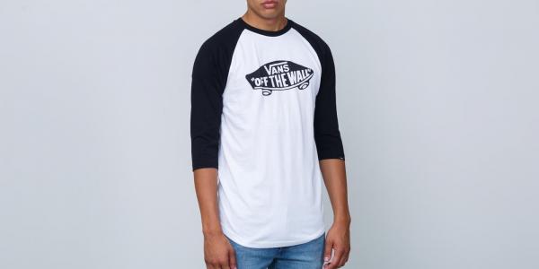 Vans Off The Wall Raglan Tee White/ Black