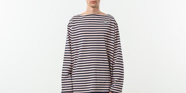 Lazy Oaf Longsleeve Stripe Tee Pink/ Navy