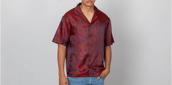 My Dear clothing Too Drunk To Fuck Sateen Shirt Red