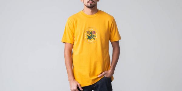 Aimé Leon Dore Shortsleeve Home Crest Tee Mustard