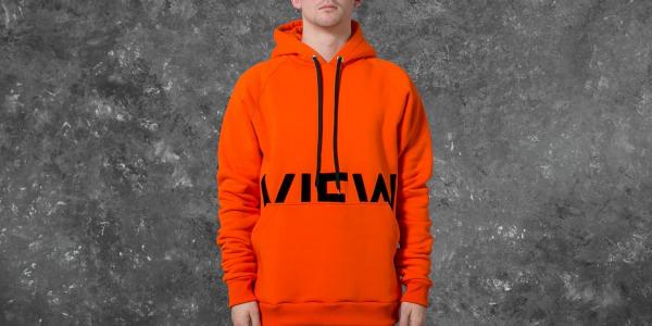 Footshop POINT OF VIEW Hoodie Orange/ Black