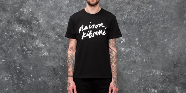 MAISON KITSUNÉ Handwriting Tee Black