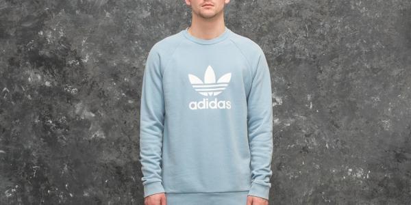 adidas Trefoil Warm-Up Crew Ash Blue