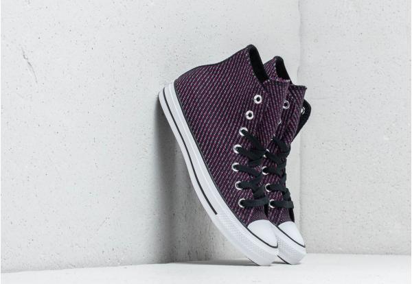 Converse Chuck Taylor All Star High Black/ Icon Violet/ Cool Grey