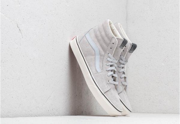 Vans Sk8- Hi (Hairy Seude) Gray Dawn/ Snow White