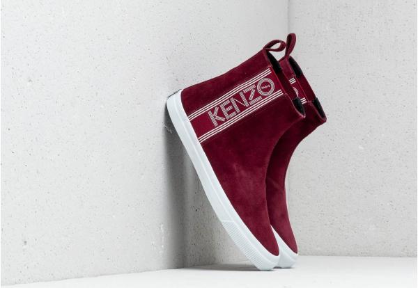 Kenzo Kapri High Top Sneakers Bordeaux