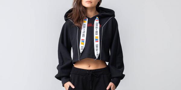 Reebok x Pyer Moss Crop Hoodie Black