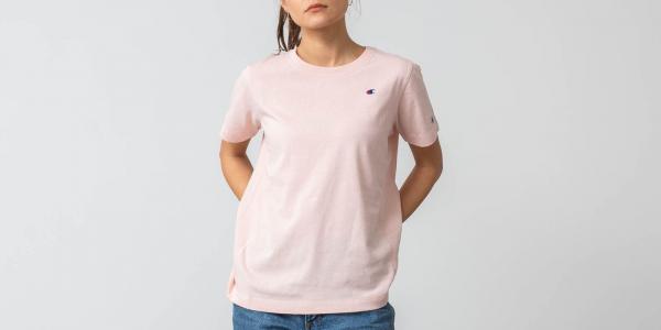 Champion Crewneck Tee Pink