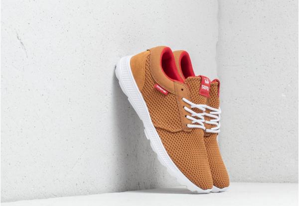 Supra Hammer Run Tan/ Risk Red-White