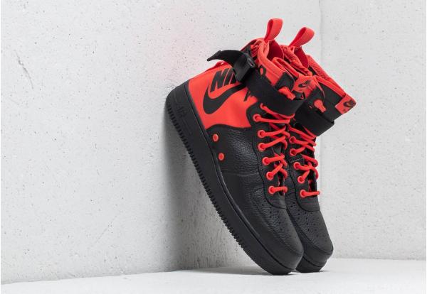 Nike SF Air Force 1 Mid Habanero Red/ Habanero Red