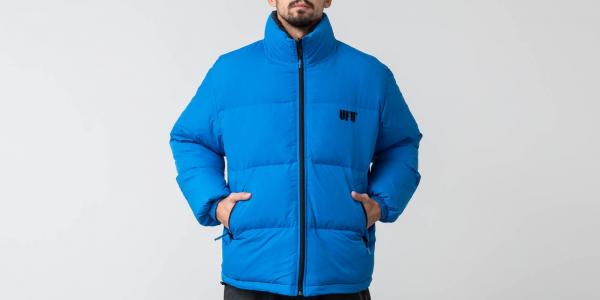Used Future Universal Reversible Sup Puffer Down Jacket Blue