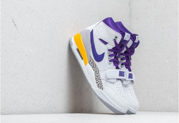 Air Jordan Legacy 312 White/ Field Purple- Amarillo