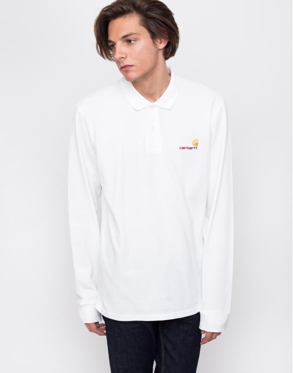Carhartt WIP American Script Polo White L