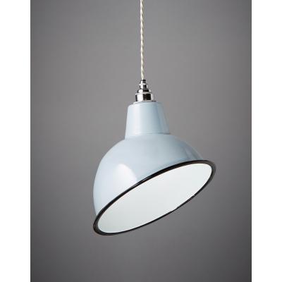 Nostalgia Lights ANGLED CLOCHE LAMP Shade Grey