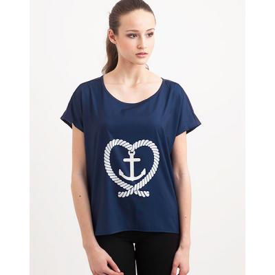 Top Kling Anchor and Heart NVY