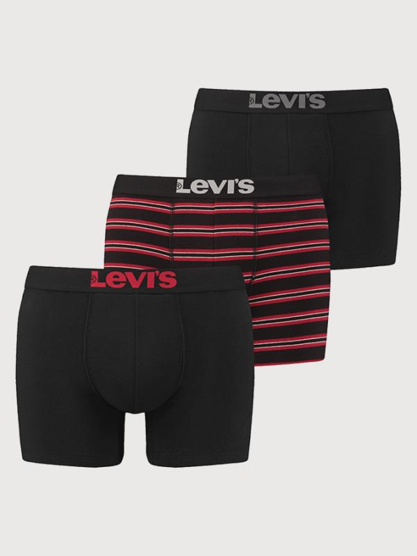 Boxerky LEVI'S 200Sf Giftbox Stripes Boxer Brief 3 Pack Barevná