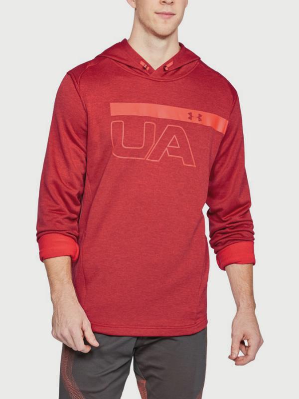 Mikina Under Armour Tech Terry Po Graphic Hoodie Červená