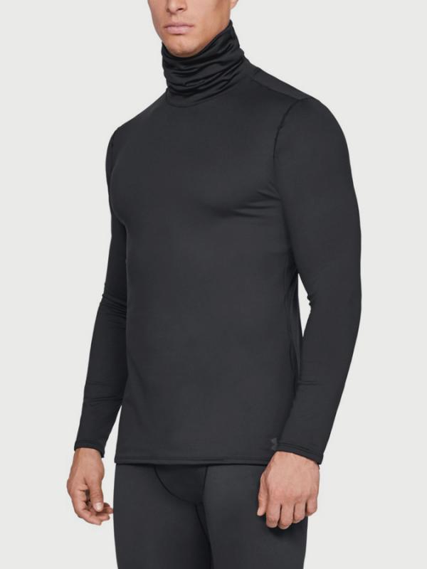 Tričko Under Armour Fitted CG Funnel Neck Černá