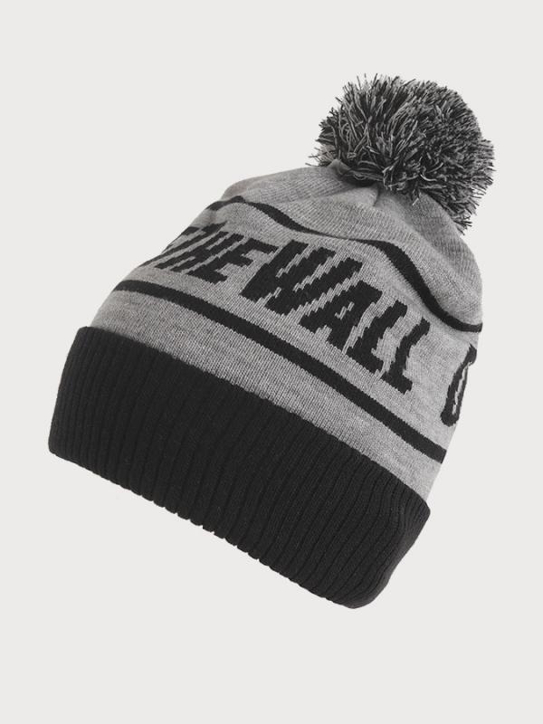 Čepice Vans MN Off The Wall Pom Heather Grey Šedá