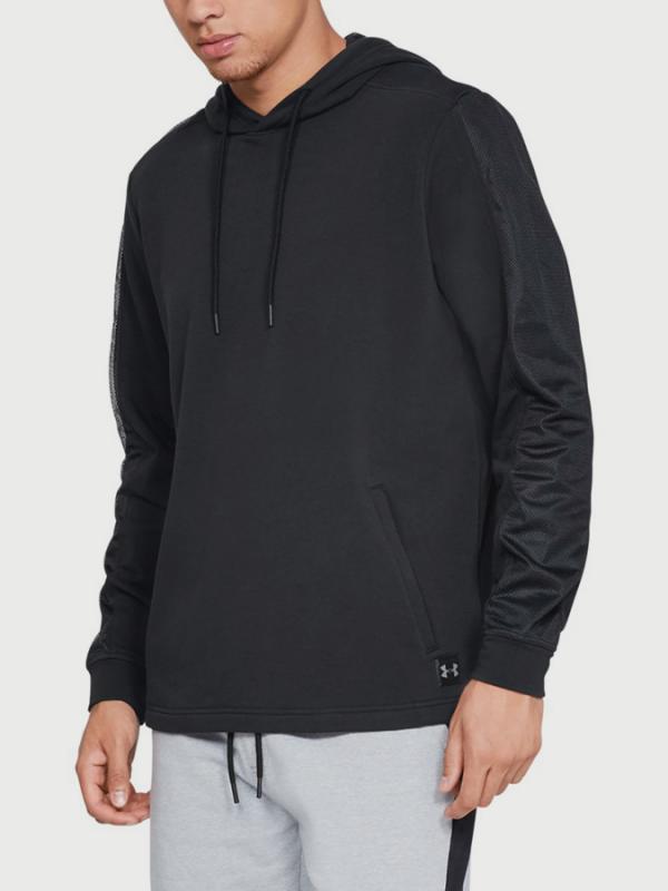 Mikina Under Armour Microthread Terry Po Hoodie Černá