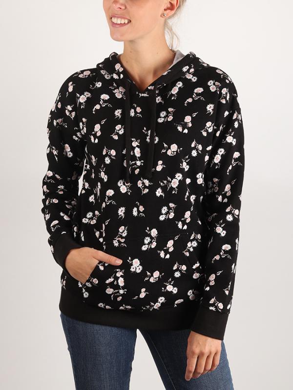 Mikina Vans WM Sundazed Hoodie Sundaze Flore Černá