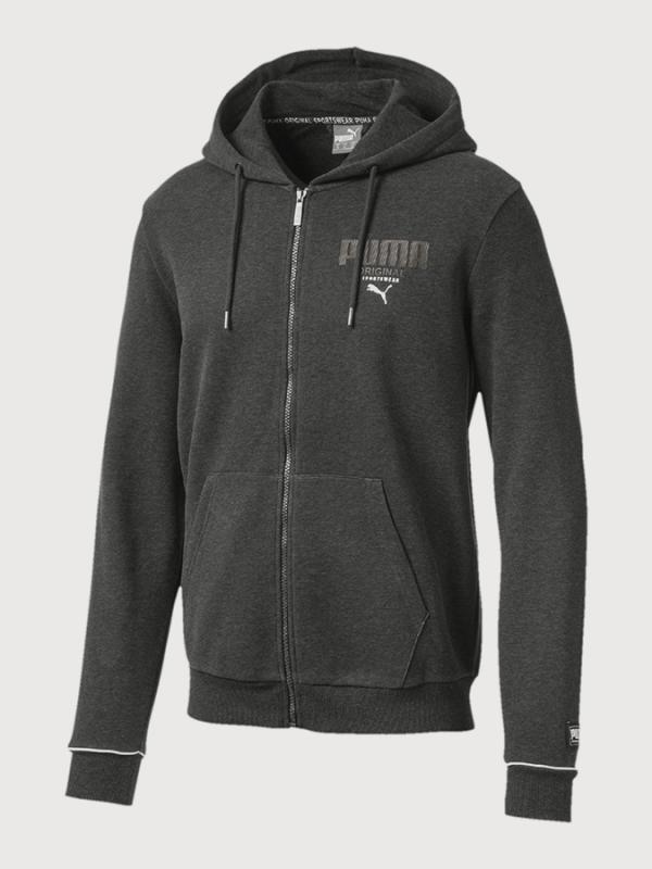 Mikina Puma Athletics FZ Hoody FL Černá