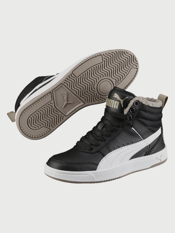 Boty Puma Rebound Streetv2 Fur Jr Černá