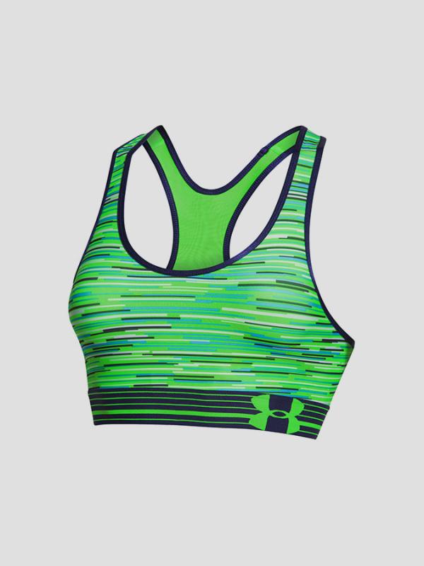Podprsenka Under Armour HeatGear Alpha Printed Bra Zelená