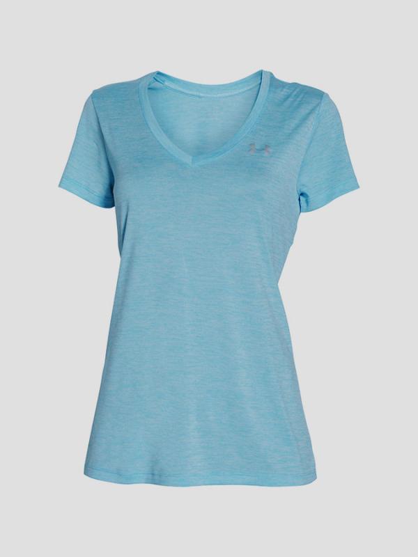 Tričko Under Armour HeatGear Tech SSV - Twist Modrá