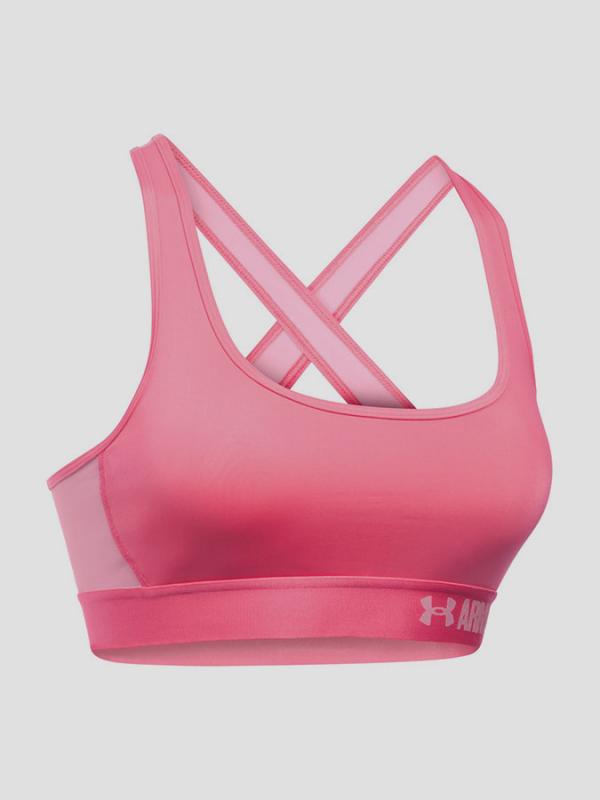 Kompresní podprsenka Under Armour Crossback Růžová