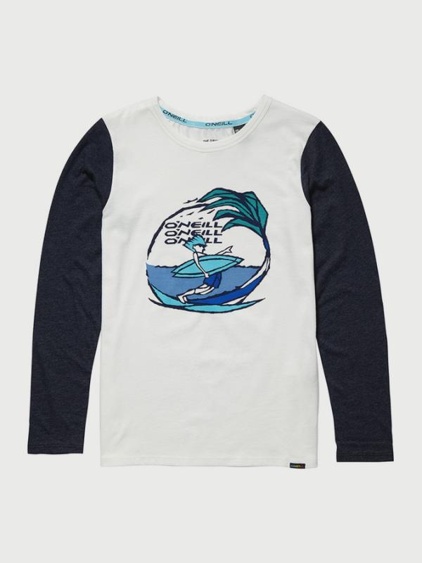 Tričko O´Neill Lb Laid Back L/Slv T-Shirt Bílá