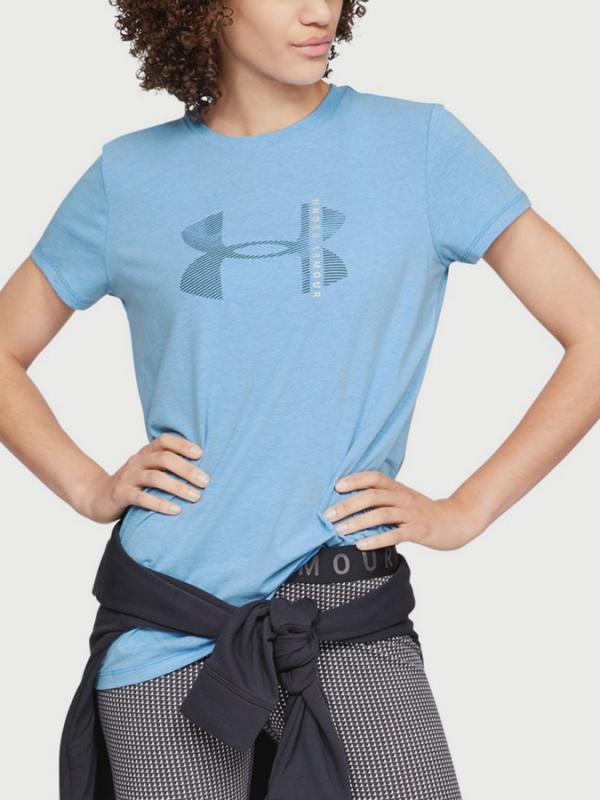Tričko Under Armour Graphic Q4 Classic Crew Modrá