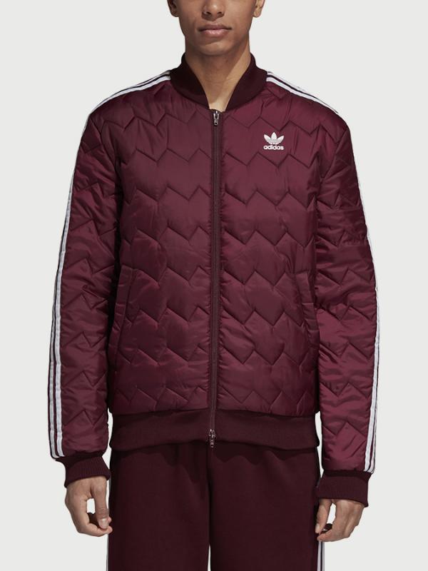 Bunda adidas Originals SSS Quilted Červená