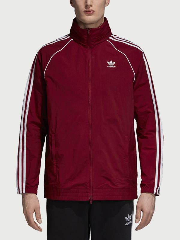 Bunda adidas Originals SSS Windbreaker Červená