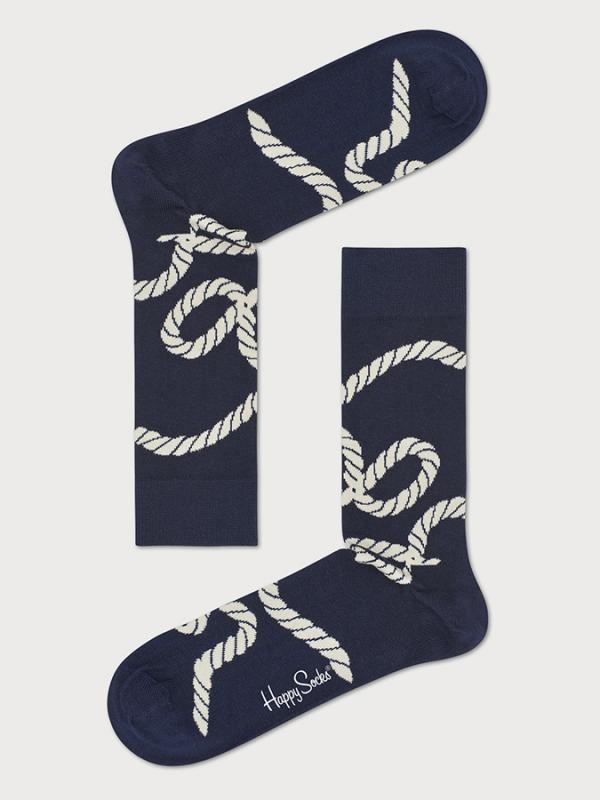 Ponožky Happy Socks Rope Sock Modrá