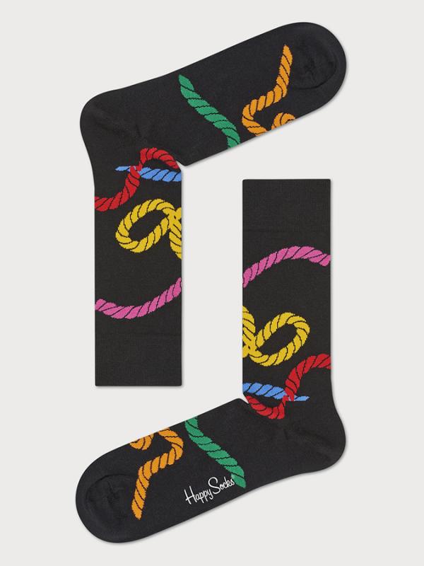 Ponožky Happy Socks Rope Sock Černá