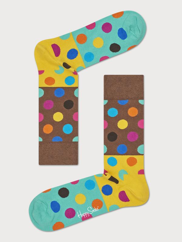 Ponožky Happy Socks Big Dot Block Sock Barevná