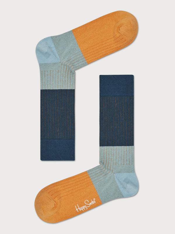 Ponožky Happy Socks Block Rib Sock Barevná