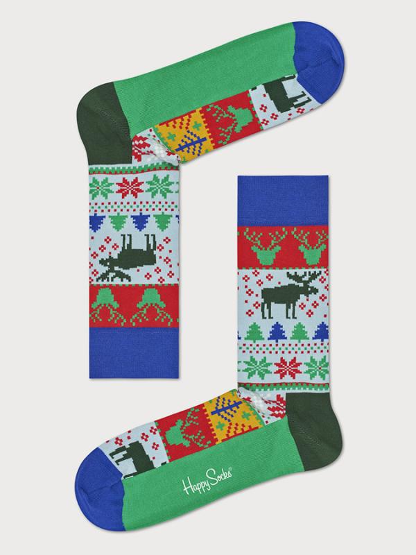 Ponožky Happy Socks Fair Isle Sock Barevná