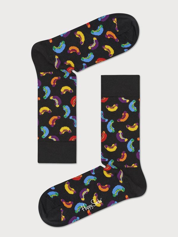 Ponožky Happy Socks Hotdog Sock Černá