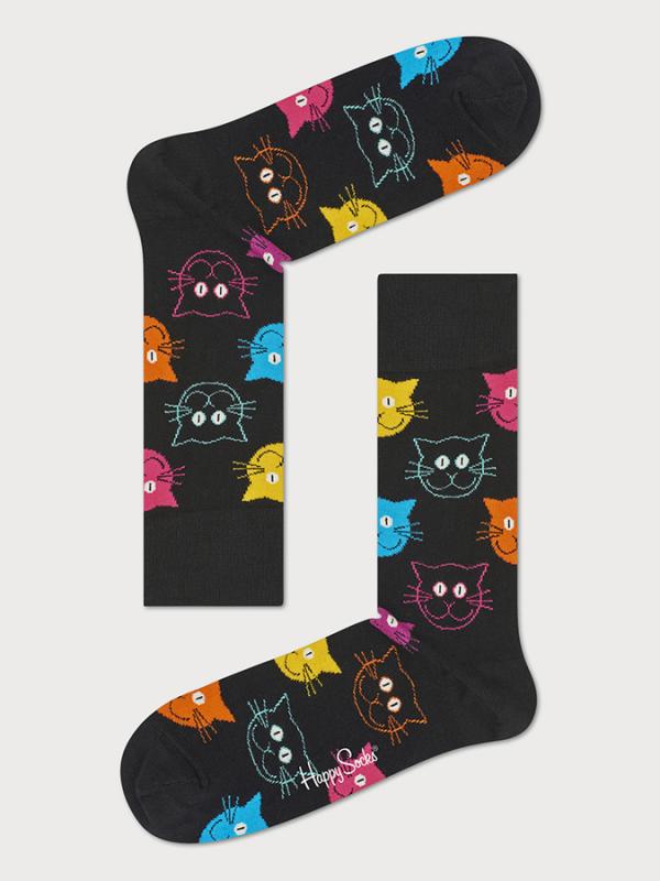 Ponožky Happy Socks Cat Sock-S-M (36-41) Barevná