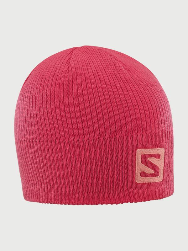 Čepice Salomon Logo Beanie Růžová