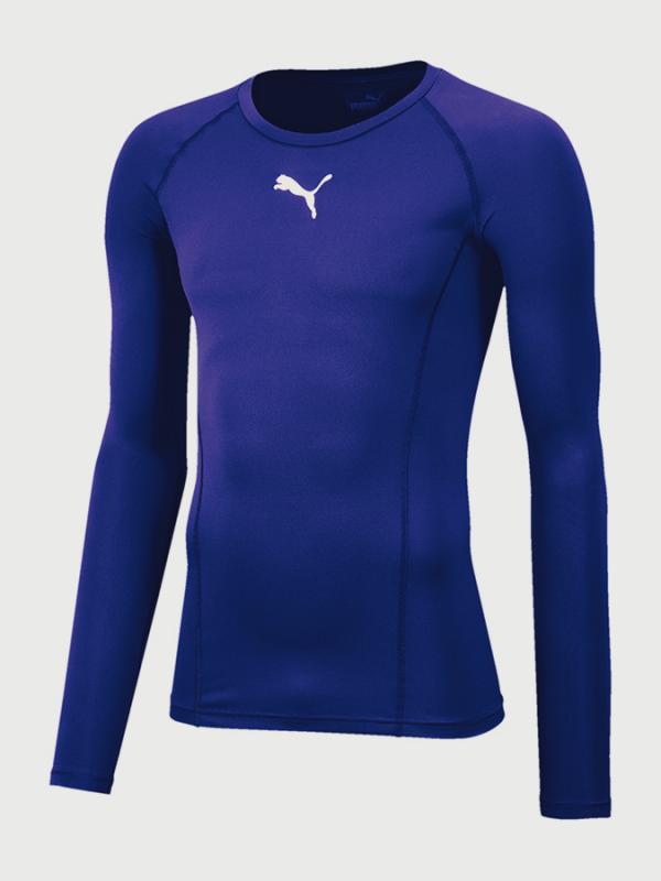 Tričko Puma LIGA Baselayer Tee LS Modrá