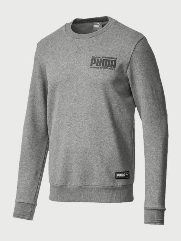 Mikina Puma Athletics Crew FL Šedá
